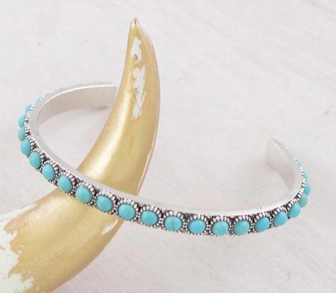Western Turquoise Cuff Bracelet