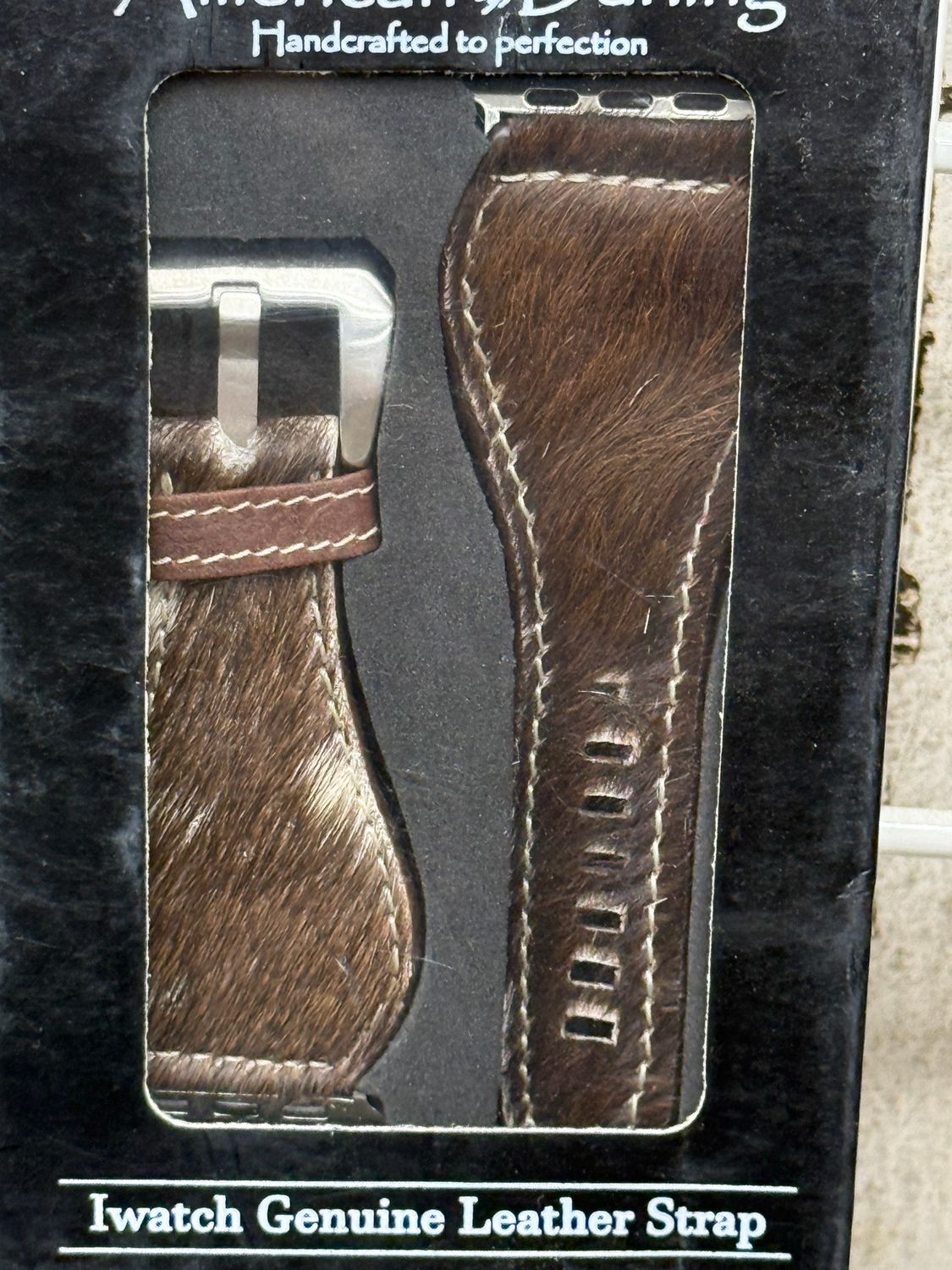 42/45 Brown Cowhide Apple Watch Band