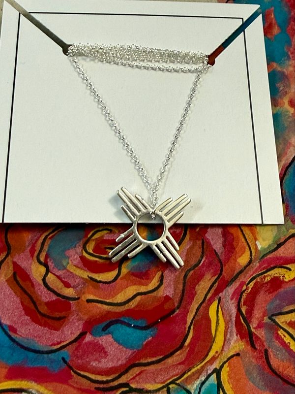 Silver Zia Petite Pendant 