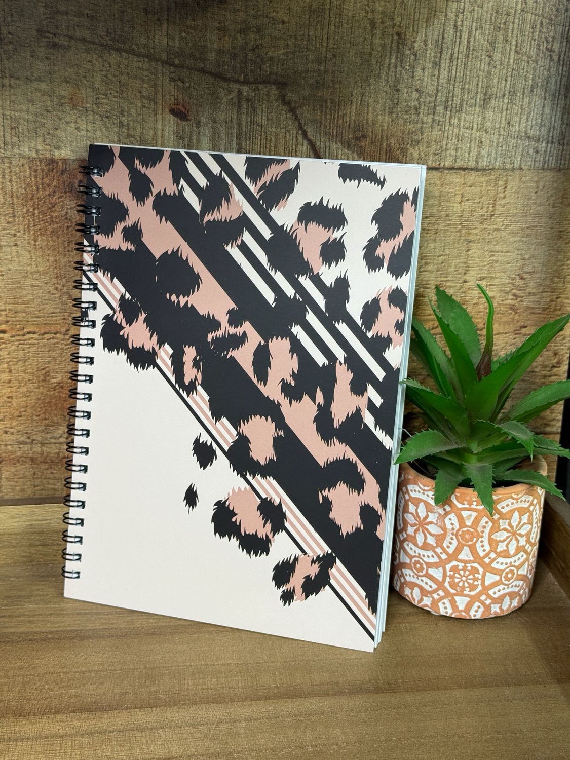Tan Leopard Small Notebook 