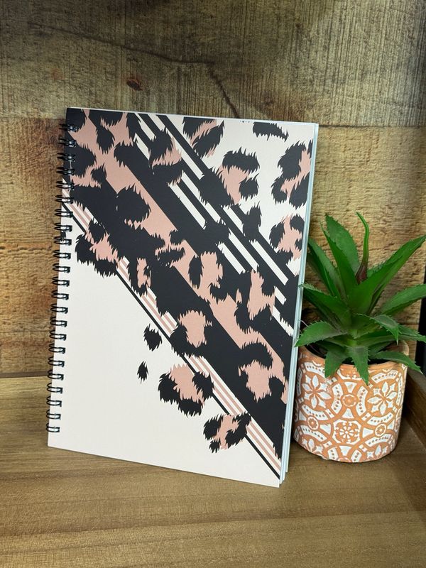 Tan Leopard Small Notebook 