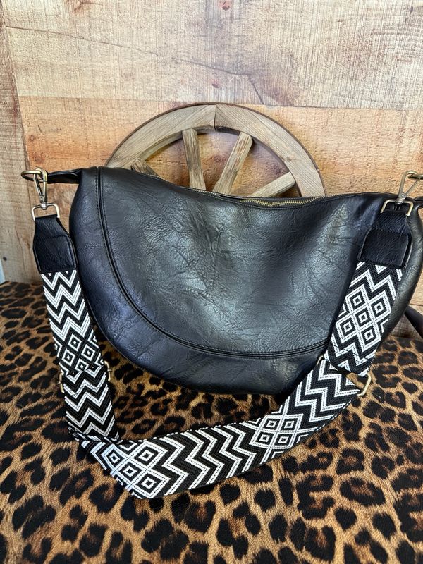 Black Crescent Moon Bag 