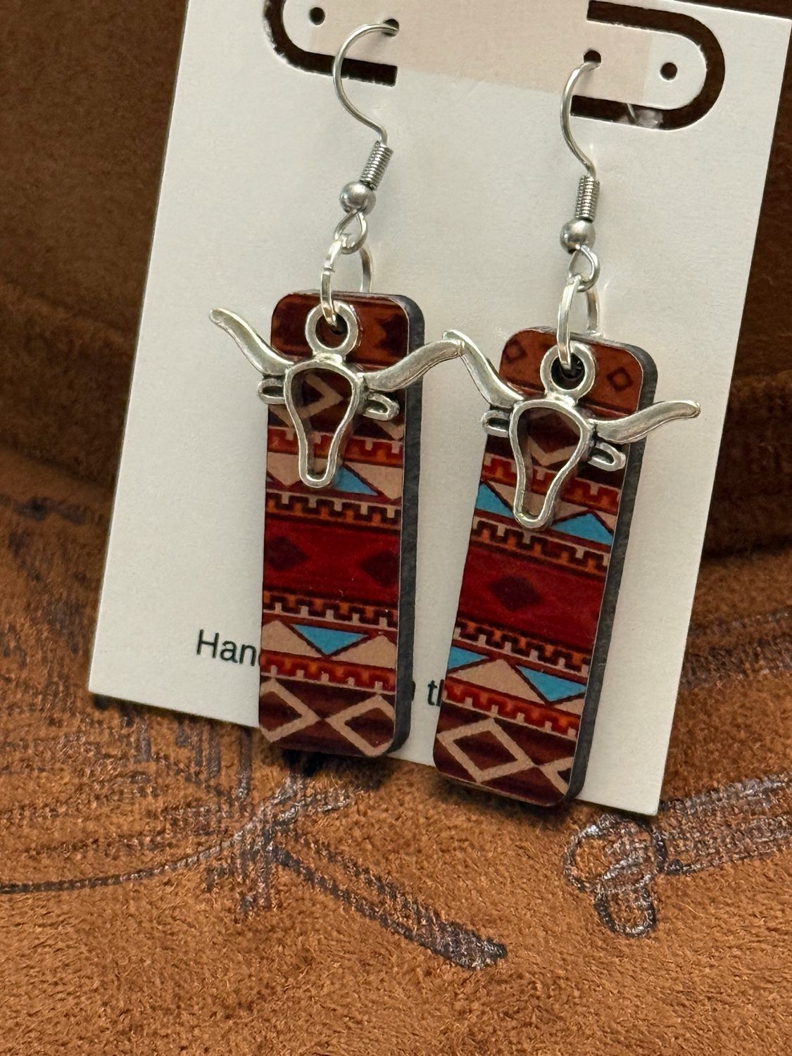 Southwest Longhorn Earrings