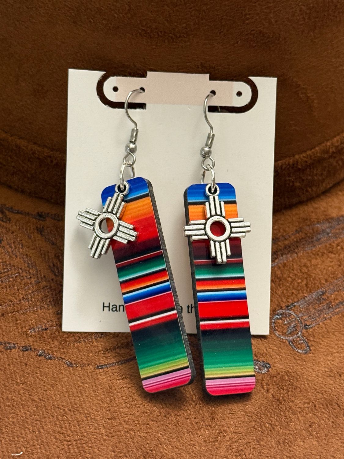 Zia Serape Long Dangle Earrings