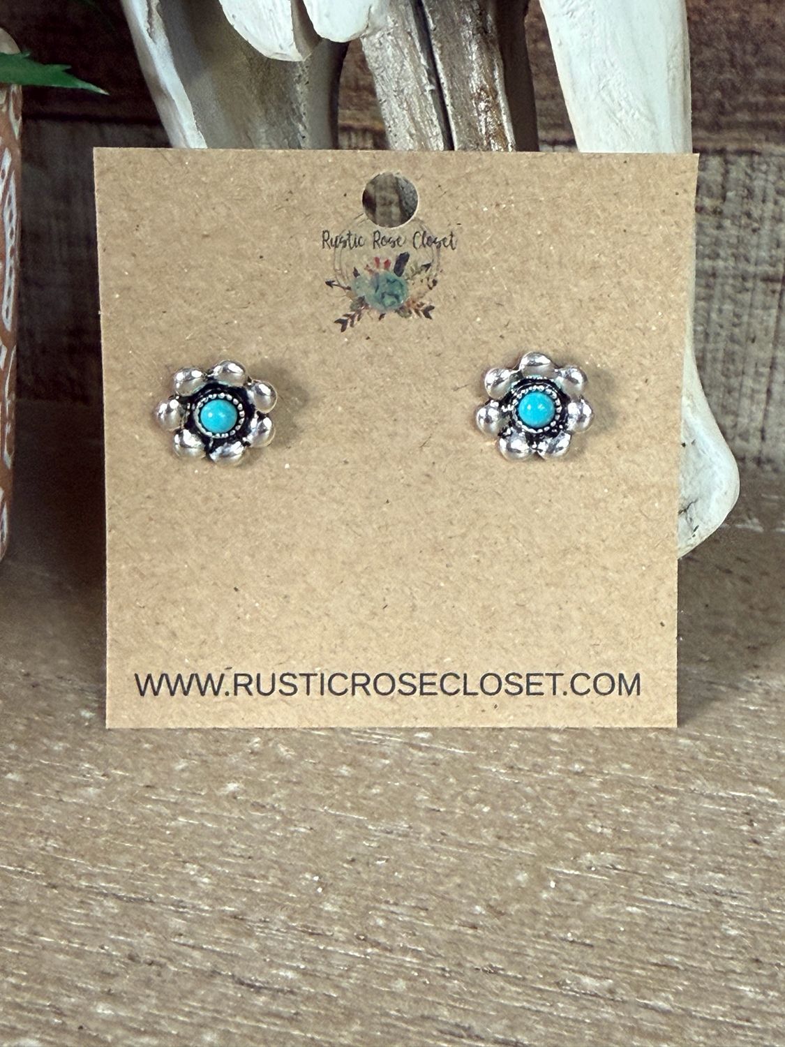 Western Flower Stud Earrings