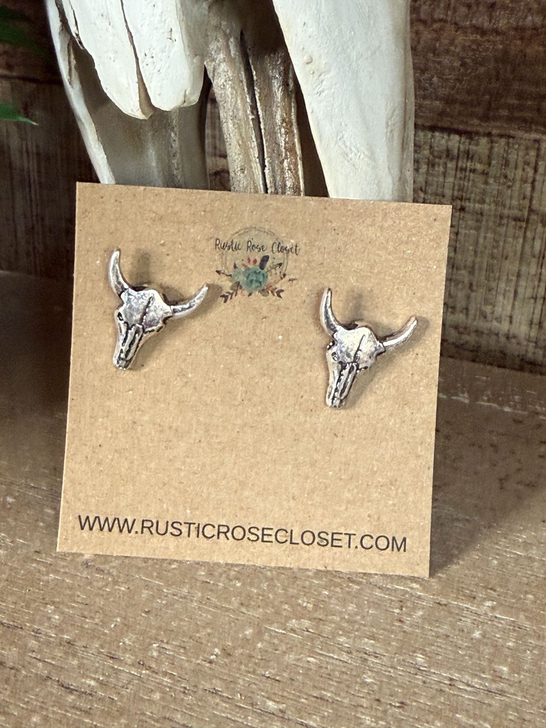 Steer head Cactus Stud Earrings