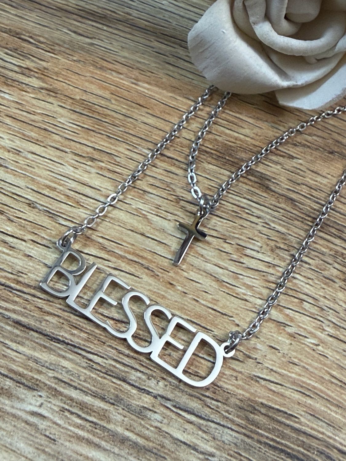 Blessed Layered Cross Necklace