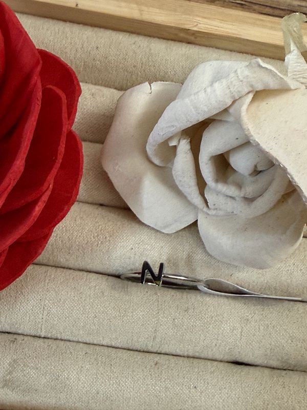“N” Initial Letter Ring size 8