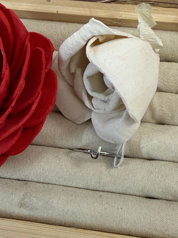 “J” Initial Letter Ring size 8