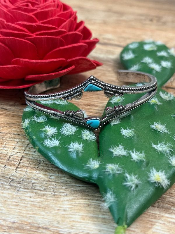 Genuine Turquoise Cuff Bracelet