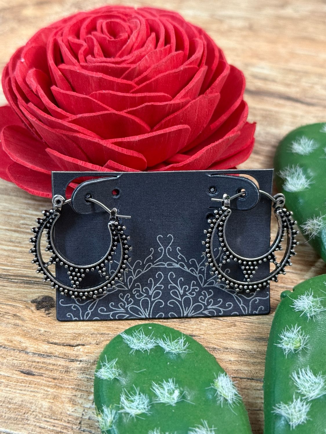 Crescent Hoop Earrings