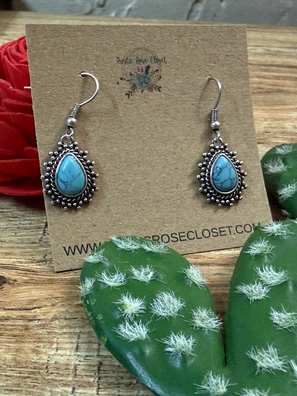 Turquoise Teardrop Earrings