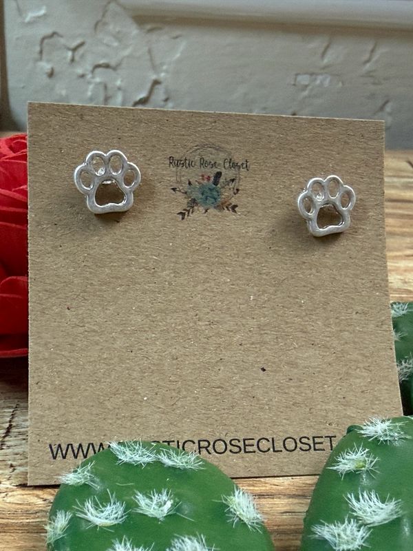 Paw Stud Earrings