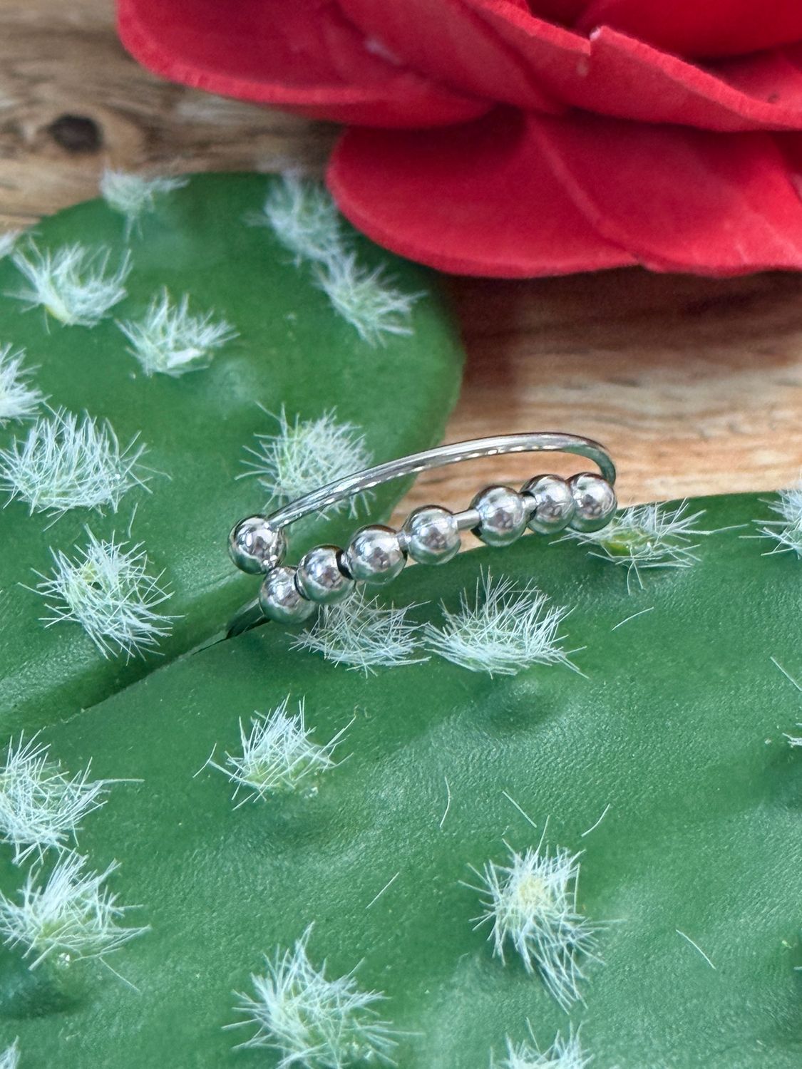 Beaded Anxiety Fidget Ring