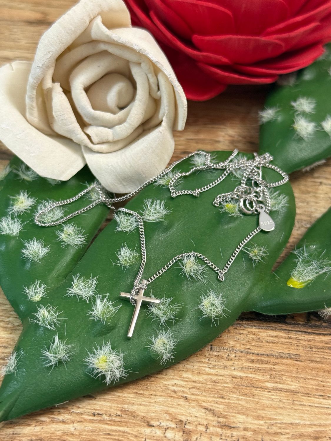 Dainty Cross Charm Necklace