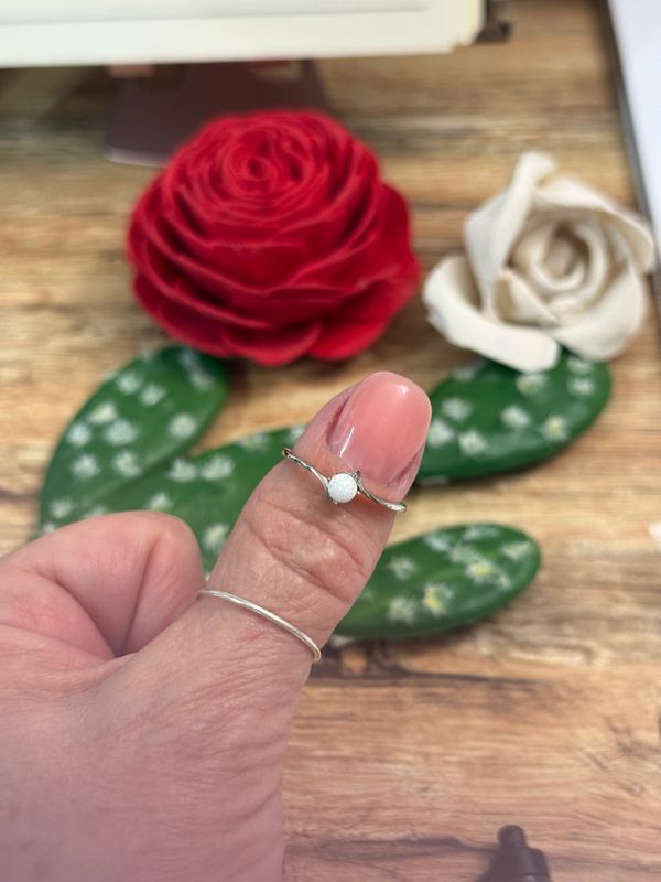 Natural Opal Stacking Rings