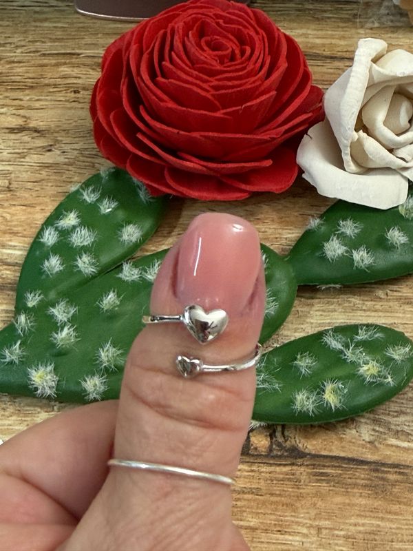 Double Heart Stacking Ring