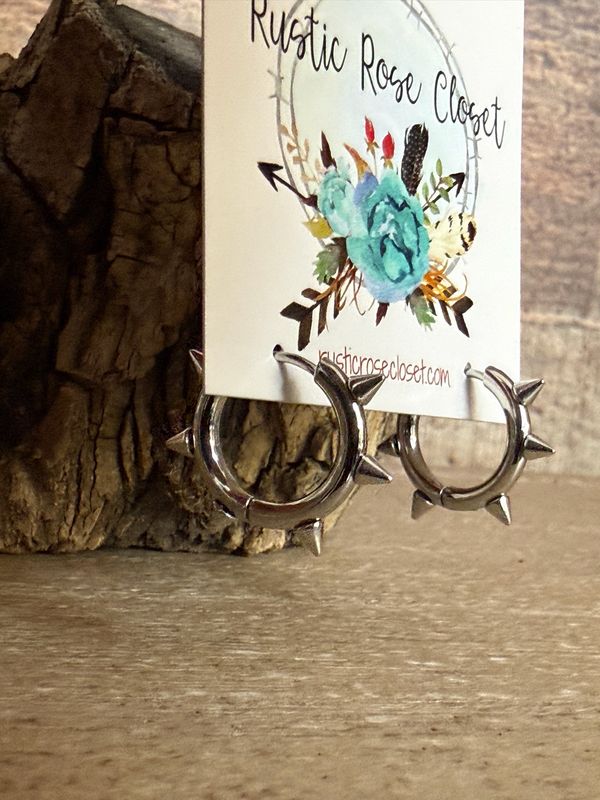 Spike Hoop Earrings