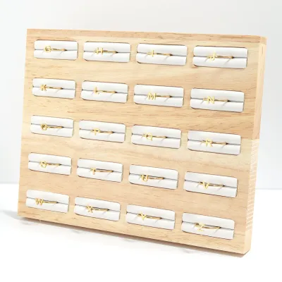 18k Gold Initial Stacking Rings SIZE 8