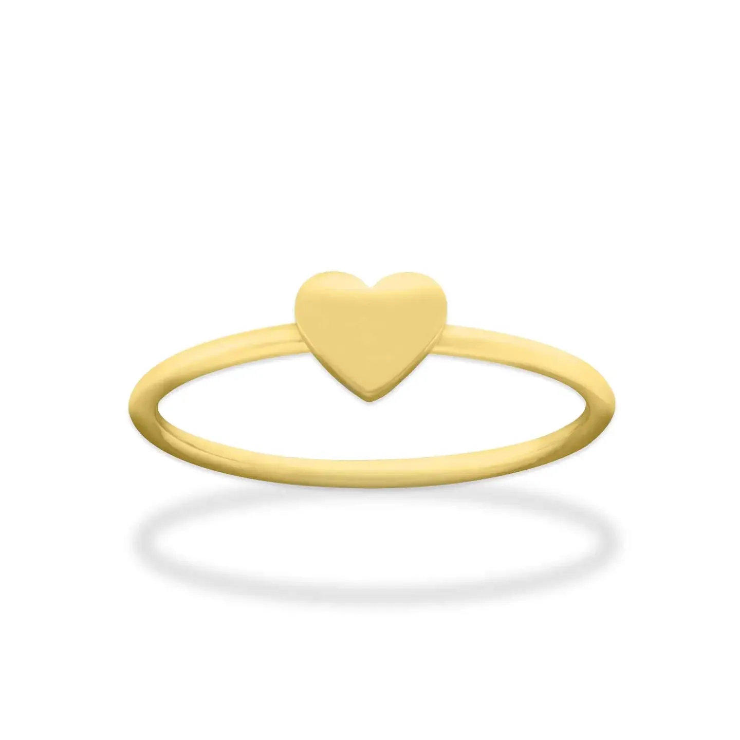 Gold Heart Stacking Ring