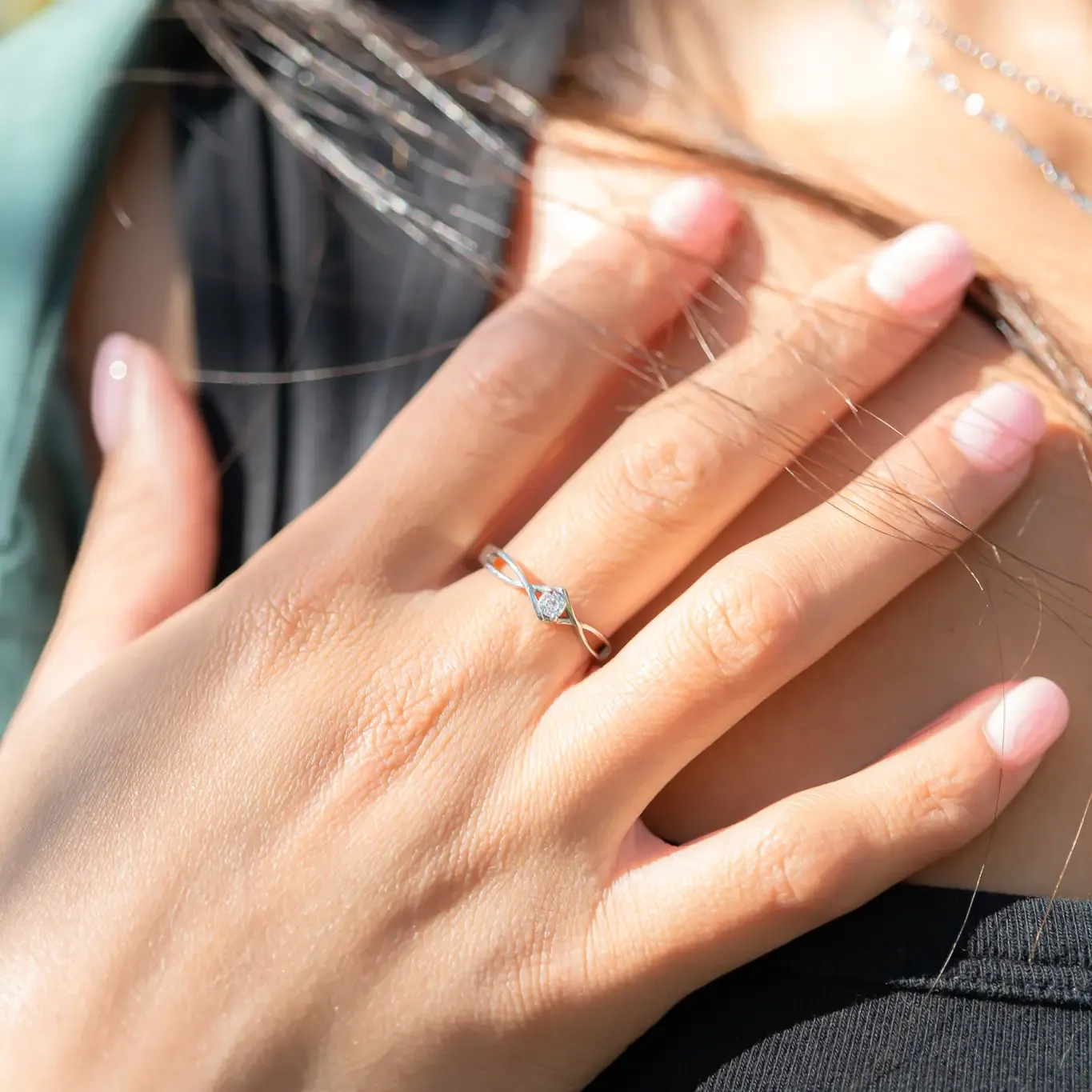 Polished CZ Ring Size 10 Stainless