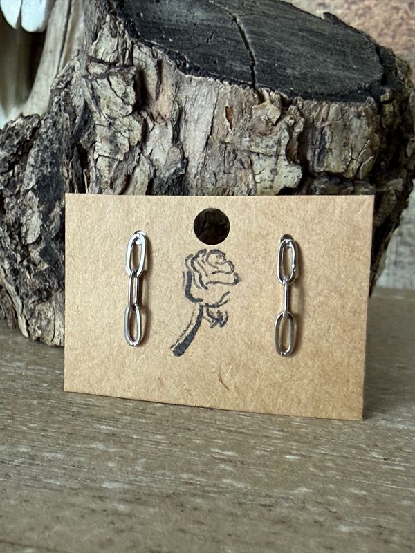 Paperclip Stainless Earrings