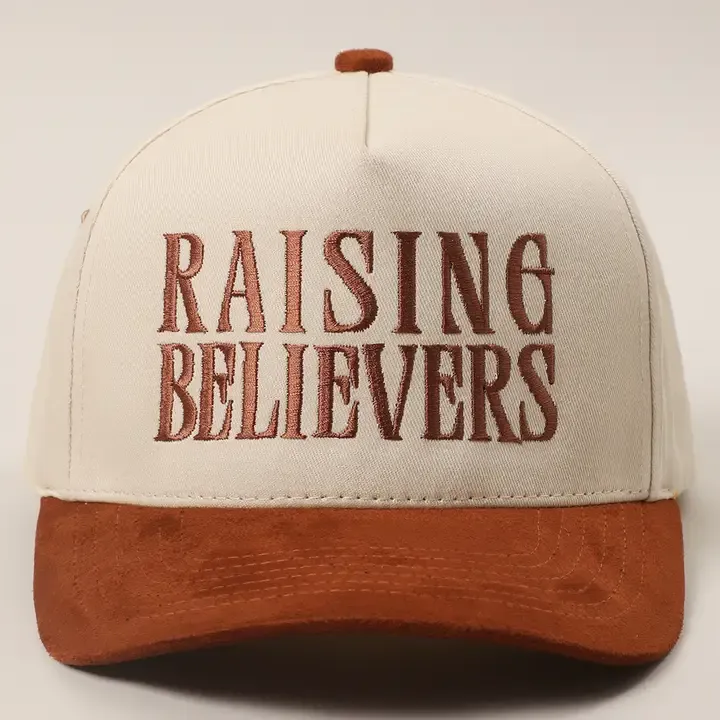 Raising Believers Rust Embroidered Trucker Hat