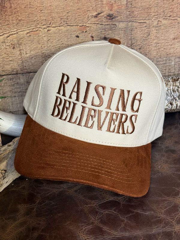 Raising Believers Rust Embroidered Trucker Hat