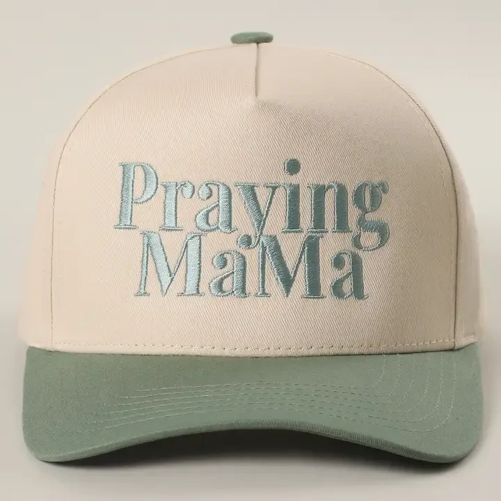 Praying Mama Embroidered Trucker Hat