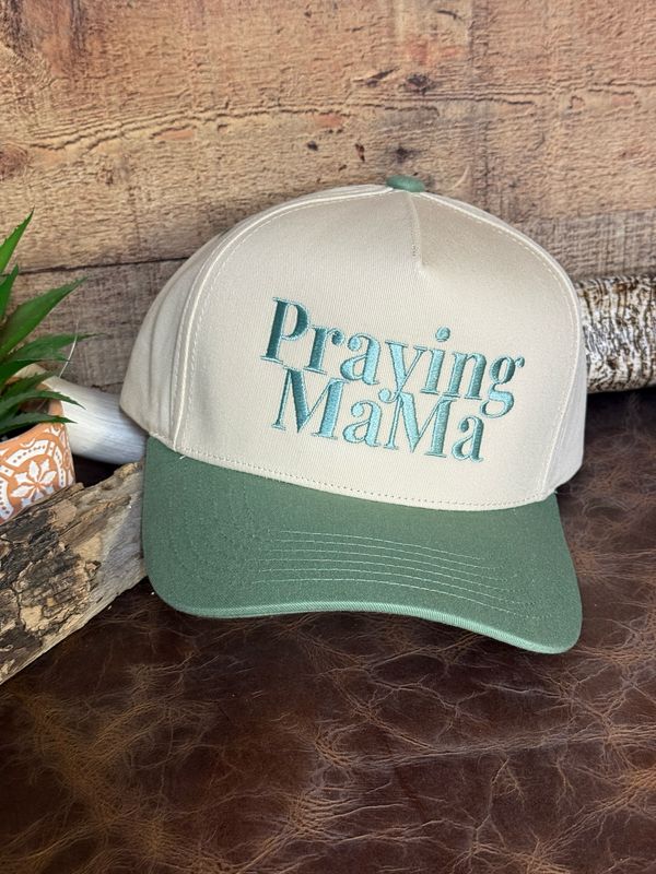 Praying Mama Embroidered Trucker Hat