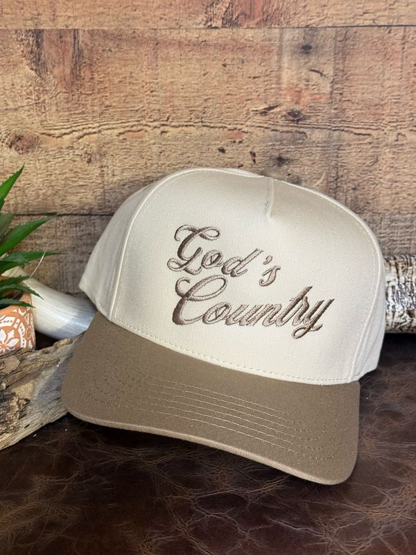 God's Country Embroidered Trucker Hat