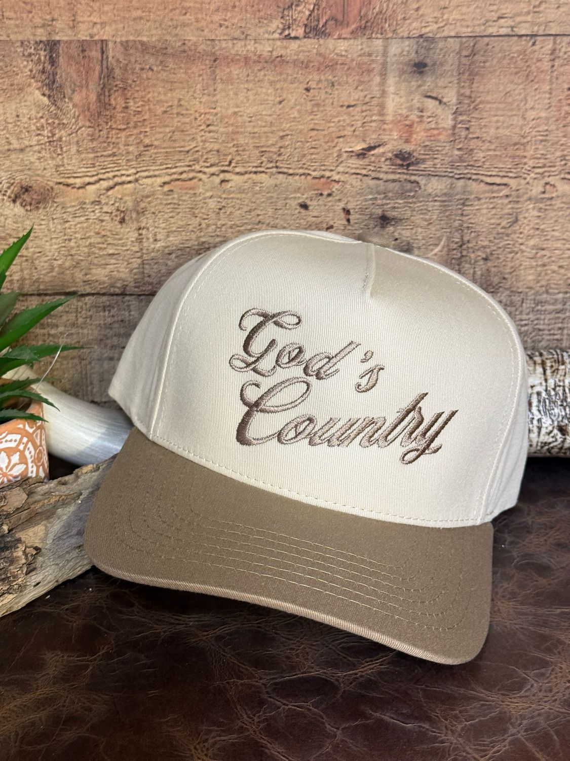 God's Country Embroidered Trucker Hat