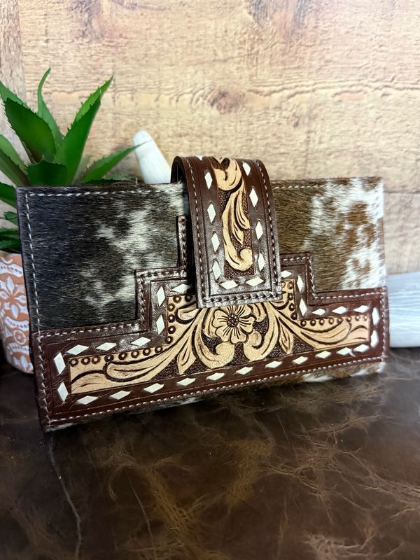 The Ranch Cowhide &amp; Leather Wallet
