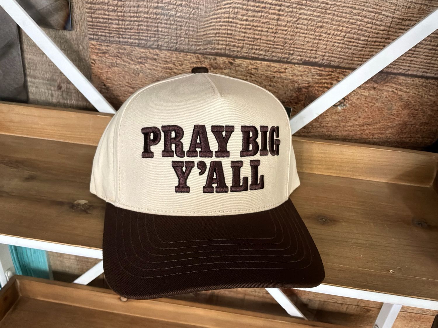 Pray Big Y’All Embroidered Trucker Hat