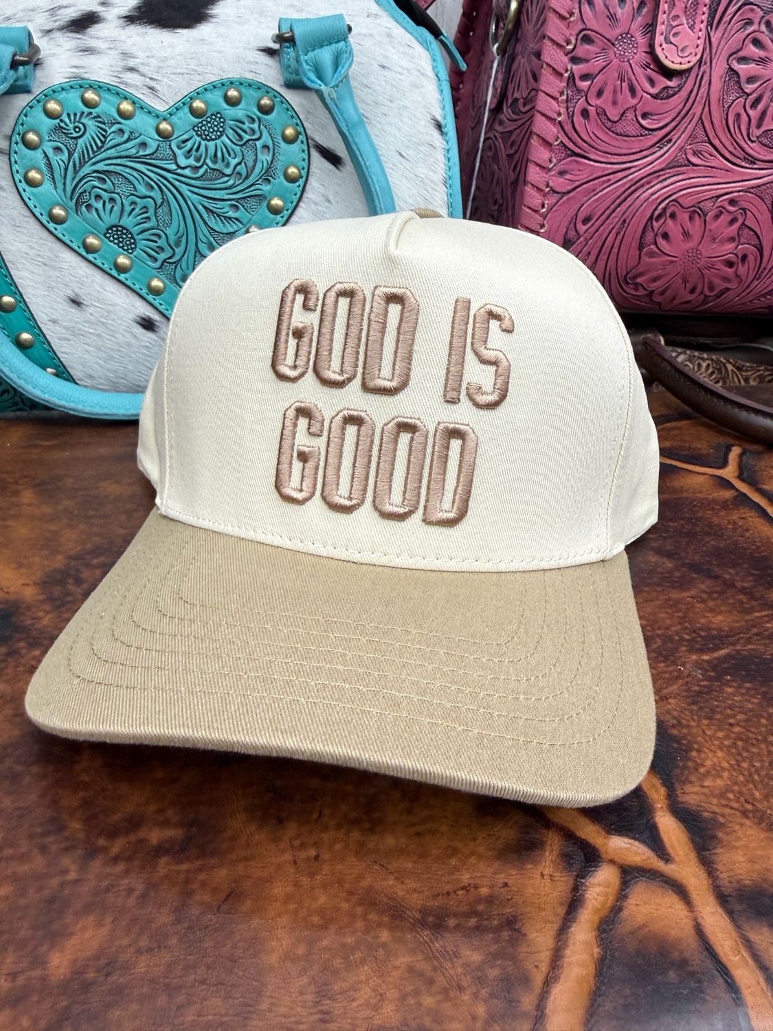 God is Good Embroidered Trucker Hat