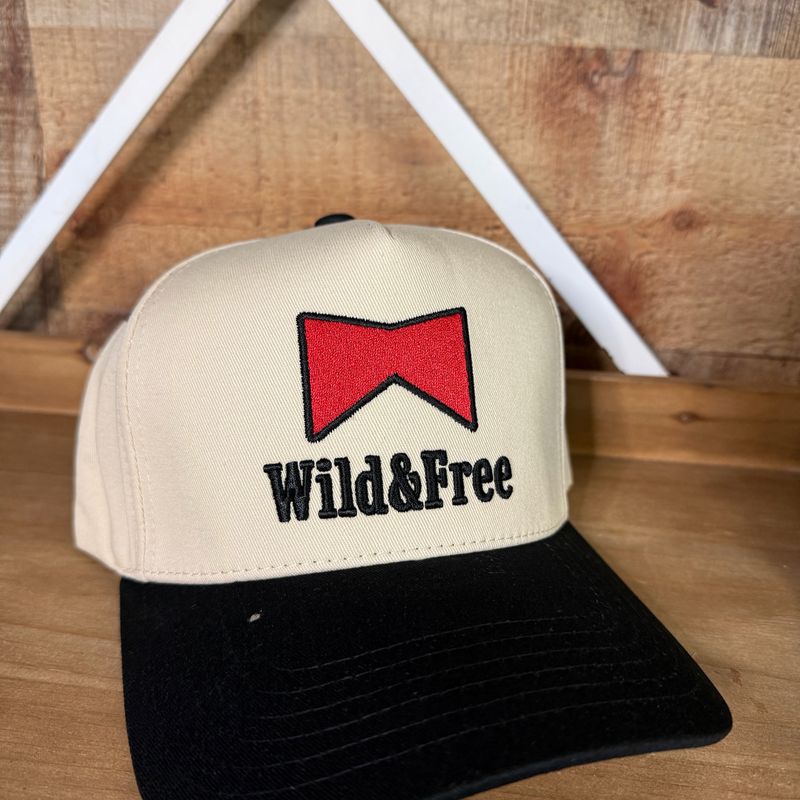 Wild &amp; Free Embroidered Trucker Hat