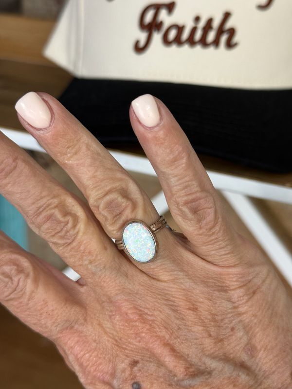 Opal Navajo Handmade Ring