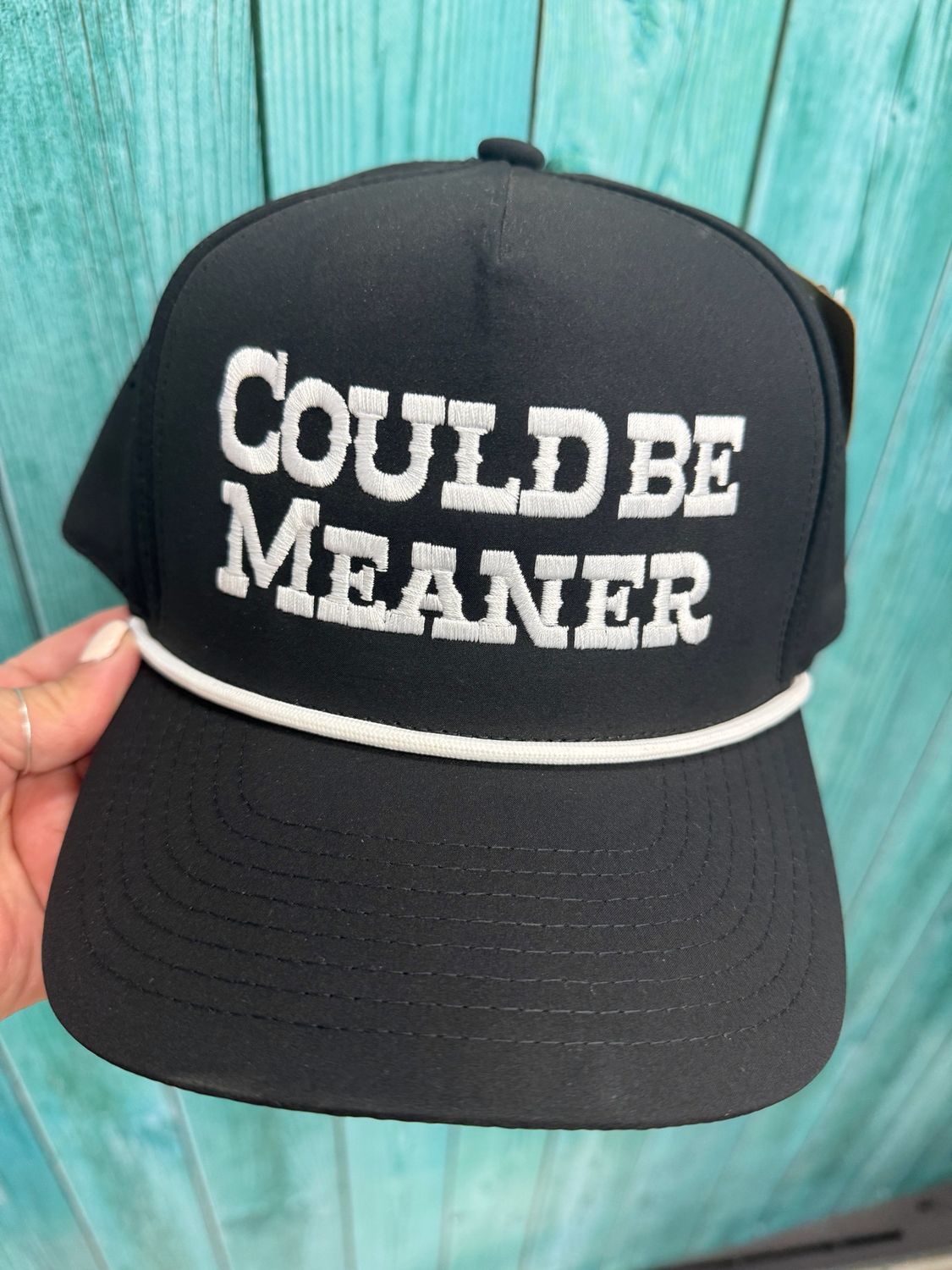Could Be Meaner Rope Trucker Black Hat