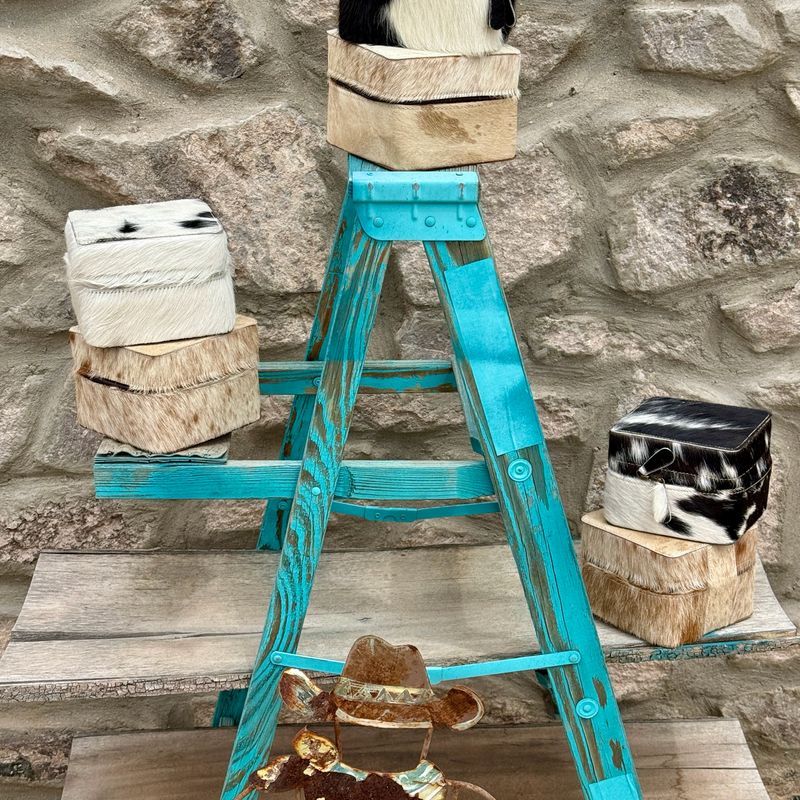 Cowhide Western Jewelry Boxes