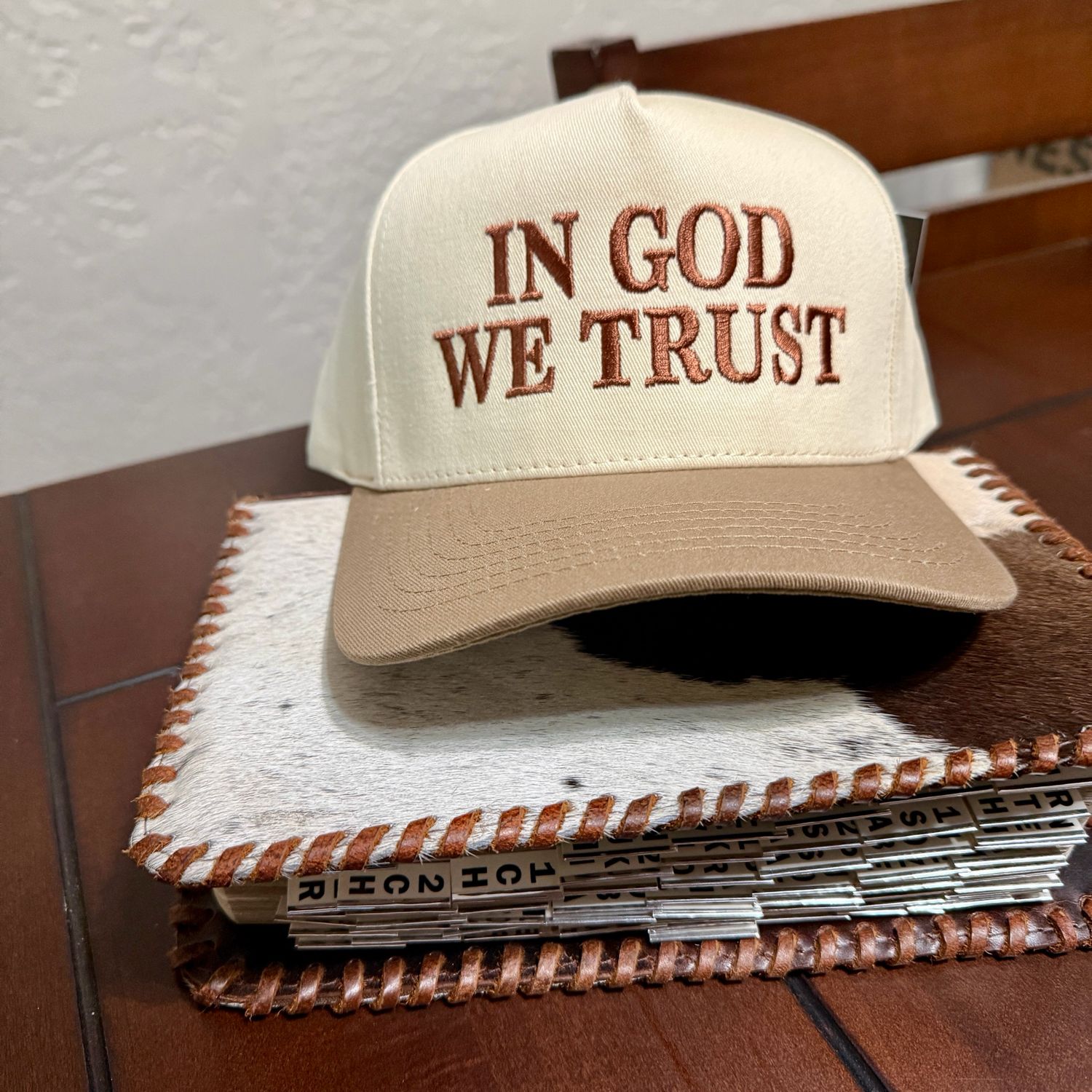 In God We Trust Embroidered Trucker Hat