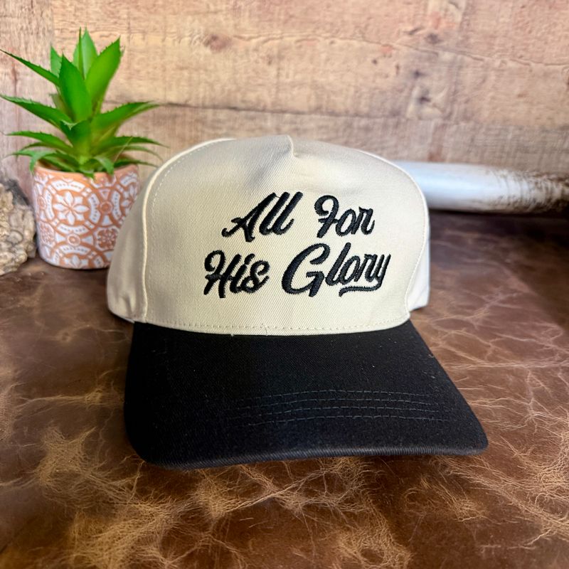 All For His Glory Embroidered Trucker Hat