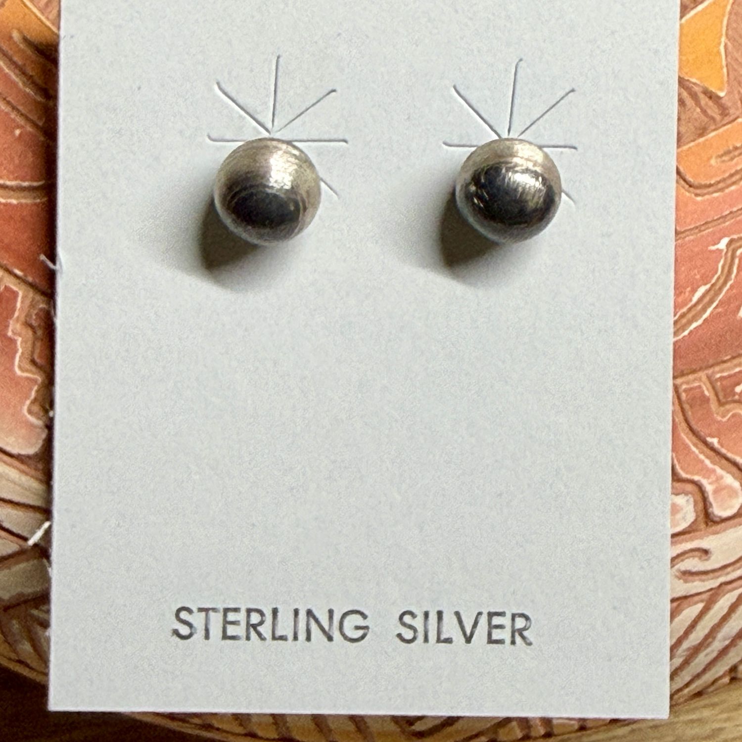Sterling Silver 7mm Bead Earrings