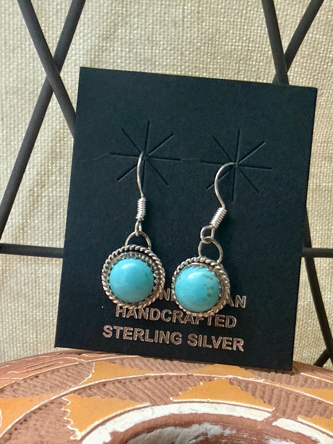Southwest Sky Turquoise Dangle Earrings