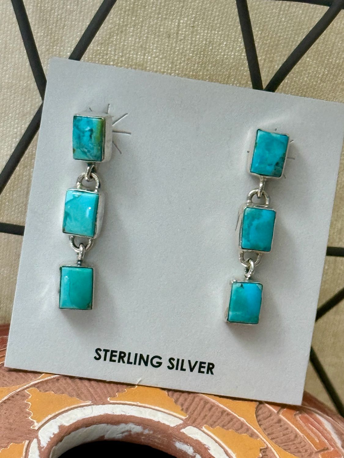 Turquoise Trail Link Earrings