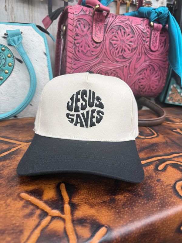 Jesus Saves Embroidered Trucker Hat