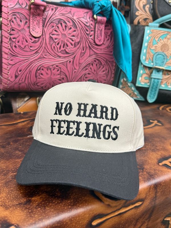 No Hard Feelings Embroidered Trucker Hat