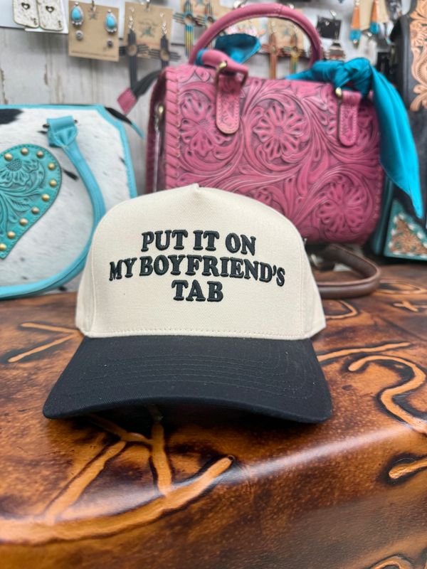 Put It On My Boyfriend’s Tab Embroidered Trucker Hat