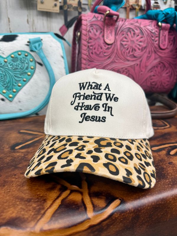 What A Friend We Have In Jesus Embroidered Trucker Hat