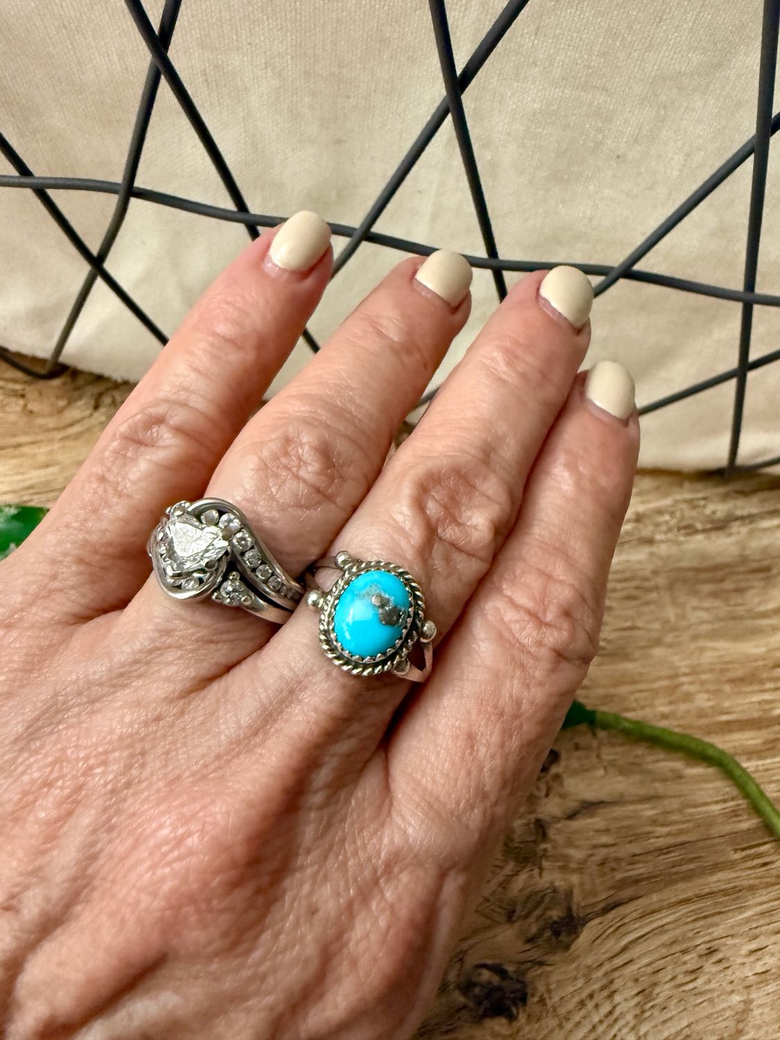 Turquoise Rope Ring