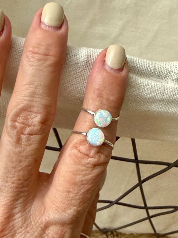 Round Opal Rings
